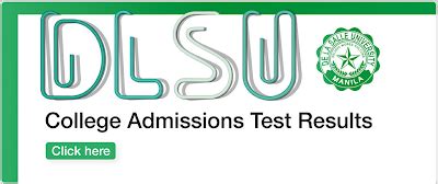 dlsu exam results|Freshman Application Procedures .